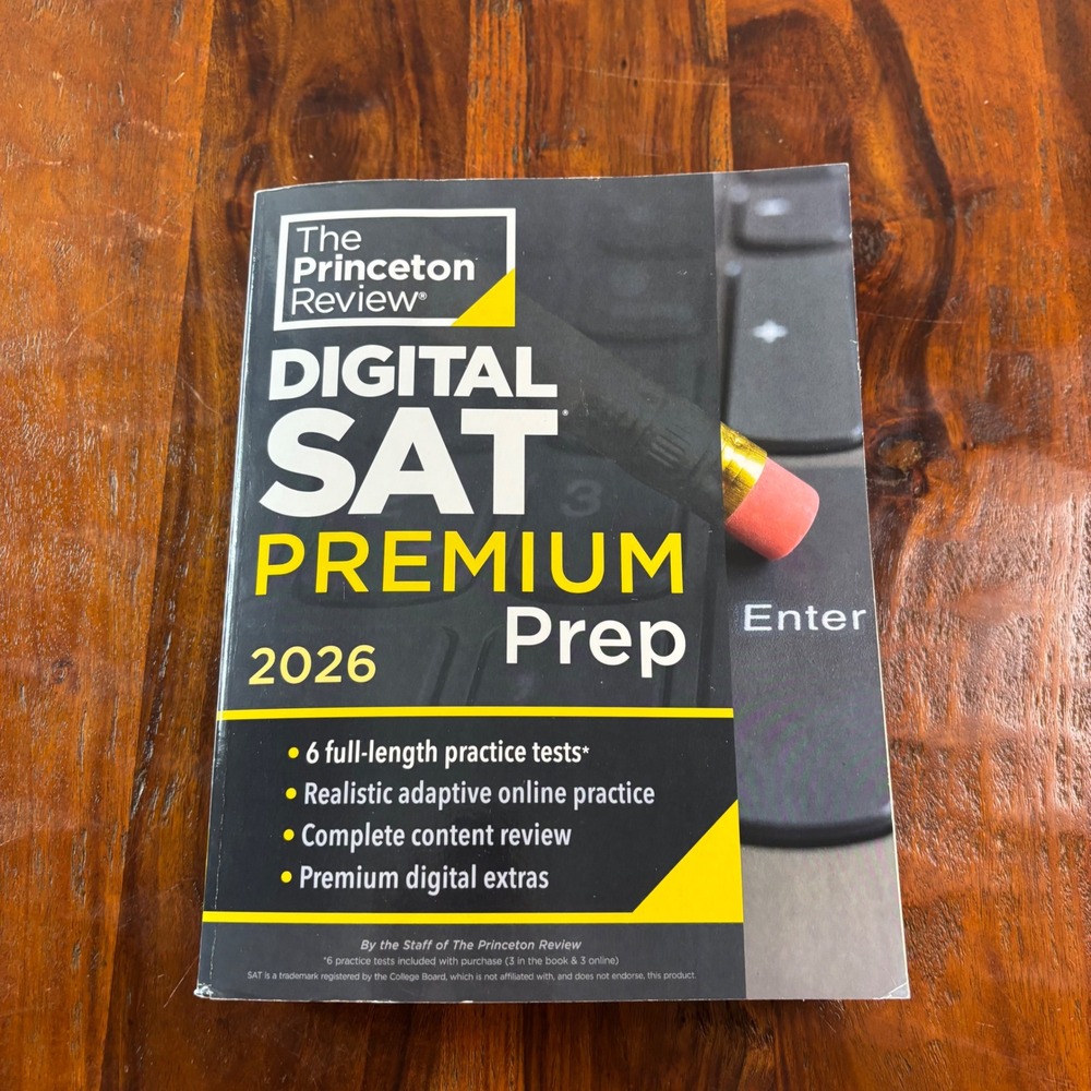 Princeton Review Digital SAT Premium Prep 2026 6 Practice Tests Study Guide Book